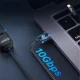 Orico CAF31 USB-C uz USB-A 3.1 Gen 2 10Gbps 1m OTG adapteris, melns