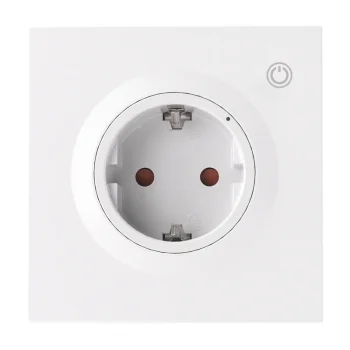 Sonoff WS01TPF-E viedā sienas kontaktligzda (F tips), Wi-Fi, Matter, 16A, 4000W, balta