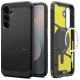 Spigen Tough Armor Mag vāciņš Samsung Galaxy S25 FE, melns un dzeltens