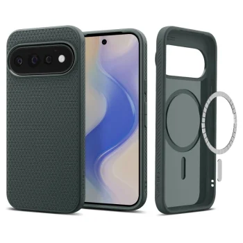 Spigen Liquid Air Mag MagSafe vāciņš Google Pixel 11 Pro tumši zaļš