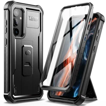 Samsung Galaxy S23 FE (SM-S711B/DS) Tech-Protect Kevlar Pro Protective Case Cover, Black | Telefona Vāciņš Maciņš...