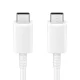 Samsung USB-C uz USB-C 5A kabelis 1m, balts