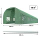 Plonos dārza plēves siltumnīca 3x6 m (18 m²)