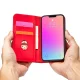 Samsung Galaxy A34 (SM-A346) Magnet Card Pouch Wallet Book Case Cover, Red | Telefona Vāciņš Maciņš Apvalks...