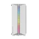 Darkflash DK151 datora korpuss ar 3 RGB ventilatoriem, balts