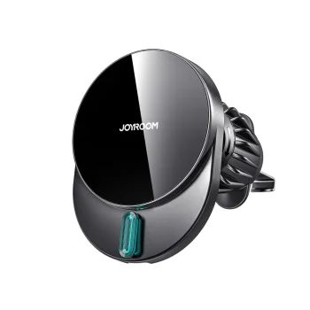 Joyroom JR-ZS409 magnētiskais auto turētājs ar 15W bezvadu lādētāju, melns