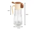 Stikla eļļas izsmidzinātājs un dozators 2-in-1 380ml, bēšs