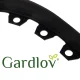 Dārza apmale 6cm x 10m Gardlov melna ar 20 tapām