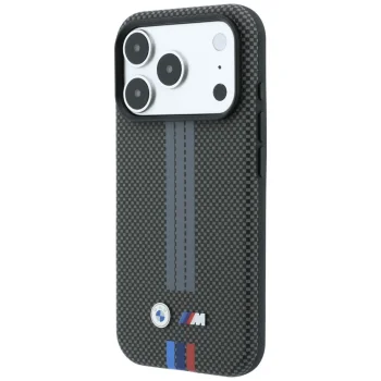 BMW M Quadrille Kevlar MagSafe vāciņš iPhone 18 Pro Max / 17 Pro Max, tumši pelēks