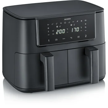 Karstā gaisa friteris Severin FR 2463 2x 4 l 2600W, melns