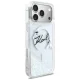 Karl Lagerfeld Liquid Glitter Karl Script Logo MagSafe vāciņš iPhone 17 Pro Max, caurspīdīgs