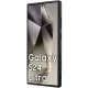 BMW Samsung Galaxy S24 Ultra vāciņš Signature Leather Crossing Lines, melns