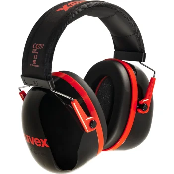 Aizsargaustiņas uvex K3, 33 dB, melnas / sarkanas