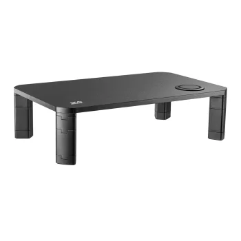 Ergo Office ER-415 Monitora paliktnis ar Qi lādētāju, 17-32", Melns