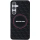 Mercedes AMG Samsung Galaxy S24 vāciņš Silicone Carbon Pattern MagSafe, melns
