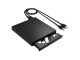 Ārējais USB CD/DVD diskdzinis un rakstītājs, melns