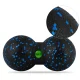 Neo-Sport NS-966 dubultā masāžas un fitnesa bumbiņa, melna/zila