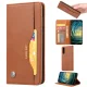 Huawei P20 2018 (EML-L29) PU Leather Wallet Book Case Cover, Brown | Telefona Vāciņš Maciņš Apvalks Grāmatiņa
