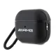 AMG Leather Big Logo austiņu maciņš priekš AirPods Pro 2 (2022/2023), melns