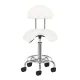 Activeshop kosmetologa taburete 6001 ar atzveltni, balta