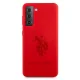 Samsung Galaxy S21 (SM-G991) US Polo Silicone On Tone Case Cover (USHCS21SSLHRTRE), Red | Telefona Maciņš Vāks...