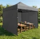 Dārza paviljona rezerves jumts 3x3m MultiGarden 420D PVC, pelēks