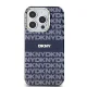 DKNY iPhone 15 Pro Max vāciņš IML Mono & Stripe MagSafe, zils