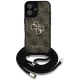 Guess 4G Big Logo Cord Strap Crossbody vāciņš priekš iPhone 16 Plus, brūns