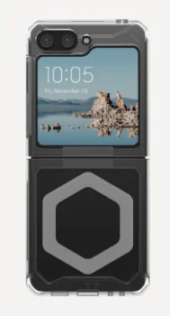 Samsung Galaxy Z Flip 5 ( SM-F731B/DS ) UAG Plyo MagSafe Hard Case Cover, Transparent Gray | Telefona Maciņš...