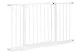 Ecotoys drošības vārtiņi kāpnēm un durvīm, 74-132 cm, tērauds, balti