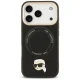 Karl Lagerfeld Big Strap Karl Metal Logo MagSafe vāciņš iPhone 17 Pro, melns