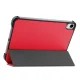 Apple iPad mini (2024) (A2995) Trifold Protective Cover Case, Red | Planšetes Vāciņš Maciņš Apvalks Grāmatiņa