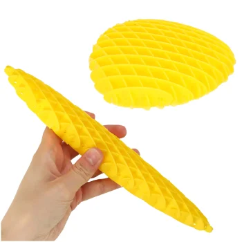 Sensorā antistresa rotaļlieta Fidget Worm, dzeltena