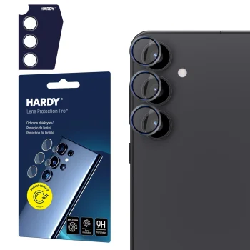 3mk HARDY Lens Protection Pro Samsung Galaxy S25 kameras aizsargs, melns