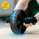 Vingrošanas ritenis vēdera presei 4FIZJO AB Wheel PRO, zili melns