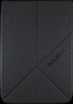PocketBook Touch Lux 4 / HD 3 / Lux 5, Basic 4 / Lux 2, Color Origami Cover e-grāmatu lasītāja vāciņš, Melns
