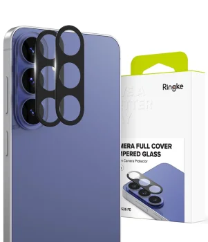 Ringke Camera Full Cover kameras aizsargstikls 2 gab. Samsung Galaxy S26 FE, melns