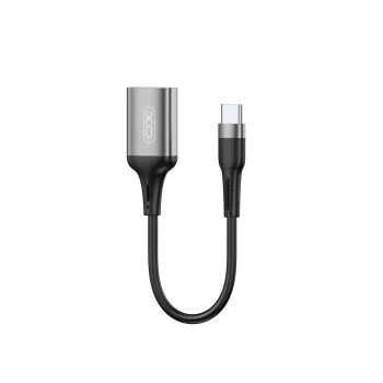 XO NB201 USB-A uz USB-C OTG adapteris melns