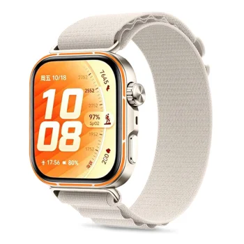 Tech-Protect Nylon Pro siksniņa Huawei Watch Fit 3 / 4 / 5 sērijai, bēša