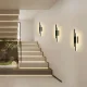Dubultā LED Sienas Lampa ZD142, Silti Balta, Melna