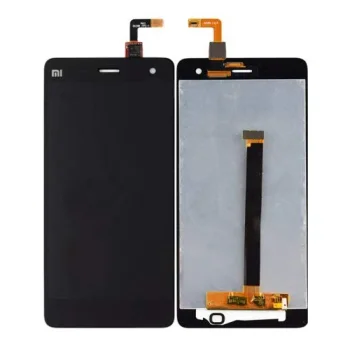 LCD ekrāns Xiaomi Mi 4 ar rāmi un akumulatoru, melns