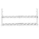 Maclean MC-102 W zemgalda kabeļu organizators, 2 līmeņi, balts