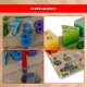 Kruzzel 00026509 Koka izglītojošais sorters 3-in-1 Montessori