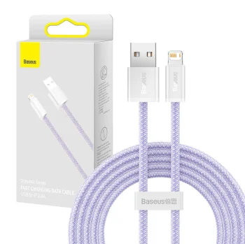 USB uz Lightning kabelis Baseus CALD000505 2.4A 2m Violets