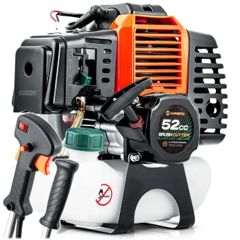 Benzīna dzinējs krūmgriezim un trimmerim Humberg HM-615 ar rokturiem, 52 cm³, 1500 W