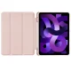 Tech-Protect iPad Air 10.9 (2020/2022) / 11 (2024) atverams vāciņš maciņš grāmatiņa SmartCase Pen, rozā