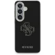 Guess Grained Big 4G Metal Logo vāciņš priekš Samsung Galaxy S26+, melns