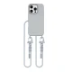 Tech-Protect iPhone 16 Pro Max vāciņš MagNecklace MagSafe ar aukliņu, pelēks