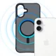 3mk iPhone 16 vāciņš Smoke MagCase ar MagSafe, puscaurspīdīgs