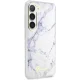 Guess Marble vāciņš Samsung Galaxy S23+ baltā krāsā
